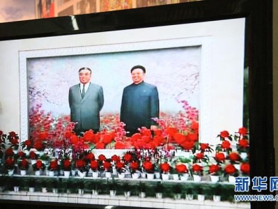 金正恩缅怀先辈，敬献花篮于金日成金正日立像